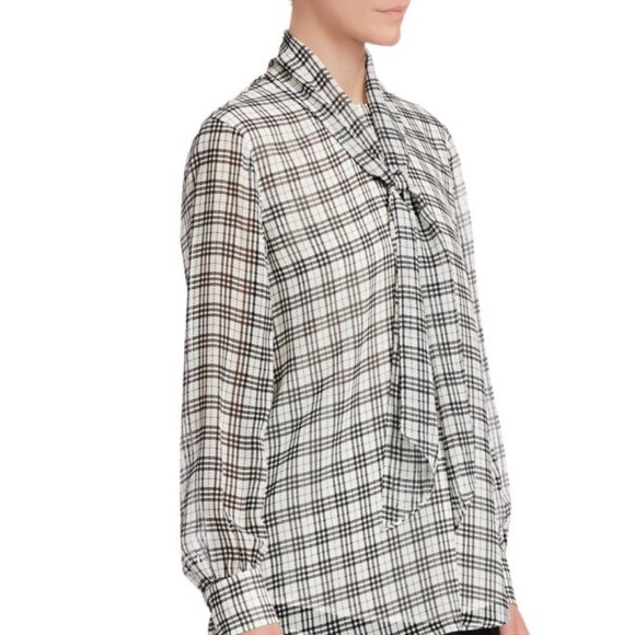 ST. JOHN
Sheer Prince of Wales Plaid Blouse - Picture 5 of 14